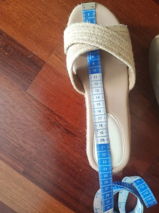 Chanclas cuña esparto beige