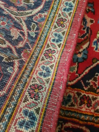 Alfombra estilo Persa Azul y Roja