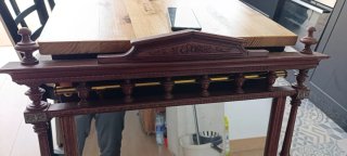 Espejo Grande Antiguo Madera y Cristal 75x100cm