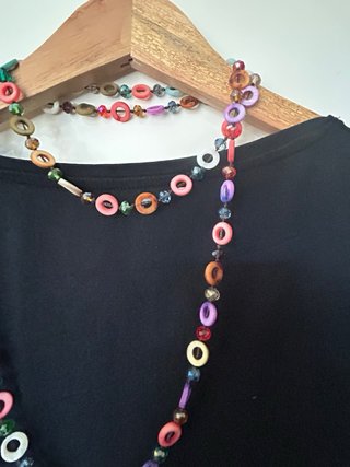 Conjunto Pendientes y Collar Multicolor