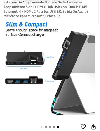 NUEVO - Hub Surface Go 5 en 1