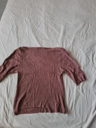 Camiseta Stradivarius acanalada elastan