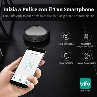 TRIFO Robot aspirador potente control app