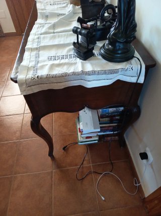 Antigua mesa de escritorio.