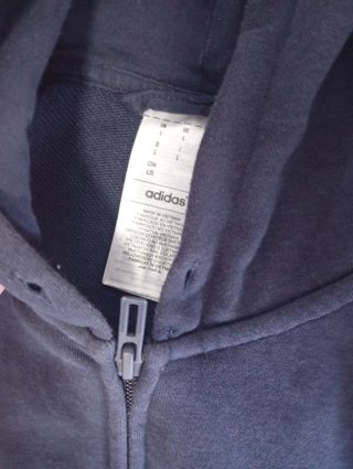 Sudadera Adidas Azul con Cremallera