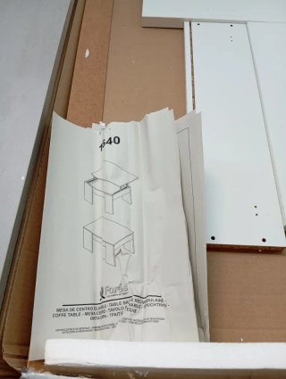 Mesa centro con tapa elevable