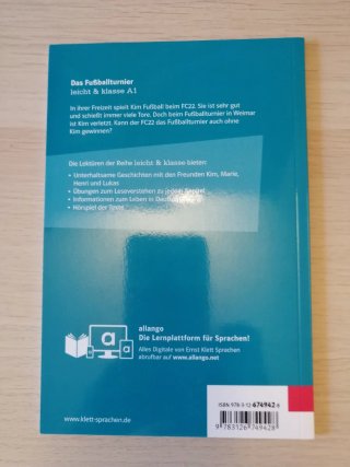 Libro de lectura en alemán Das Fubballturnier A1