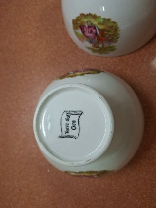 2 Boles Vintage Porcelana Decorados