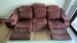 Sofá reclinable 3 plazas 2 motores