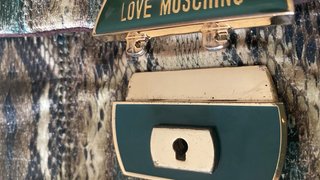 Borsa Moschino originale con stampa serpente