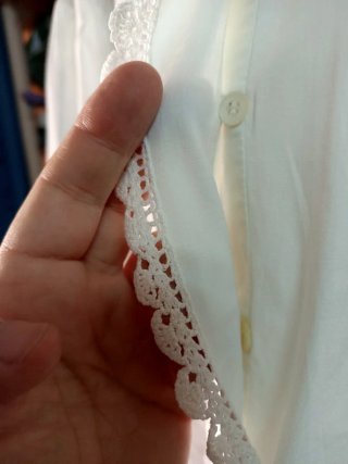 Camisón antiguo de algodón