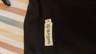 Vestido corto NATURA negro talla M