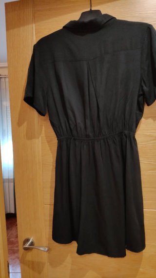 Vestido corto NATURA negro talla M