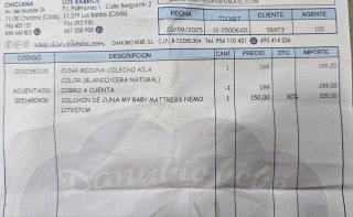 Cuna ALIA, Colchón MATTRES NEMO, Chichonera/Bajera