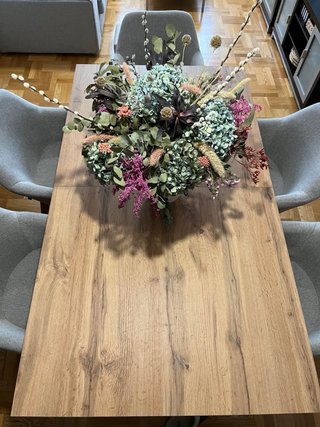 6 Sillas Nórdicas Tela y Madera