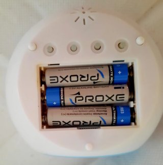 Reloj despertador con luces y temperatura