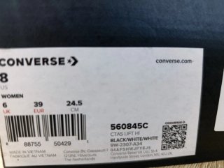 Converse plataforma negras talla 39