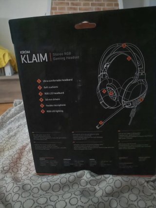Auriculares Krom Klaim Stereo RGB Gaming