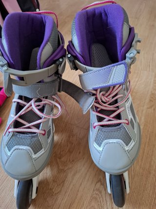 Patines en línea y protecciones Talla 35 a 38