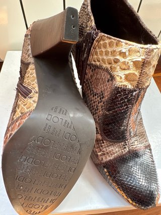 Botines piel tacón 9cm sin estrenar