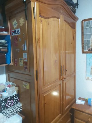 Armario de pino 2 puertas