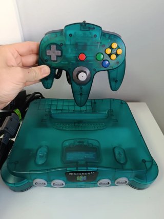 Nintendo 64 Azul Transparente Funtastic