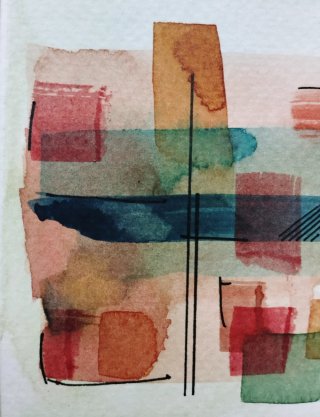 Arte Abstracto: Acuarela/Tinta. Original y única.