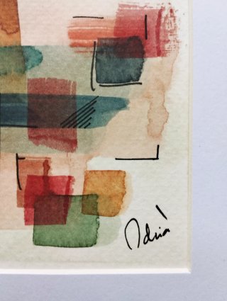 Arte Abstracto: Acuarela/Tinta. Original y única.