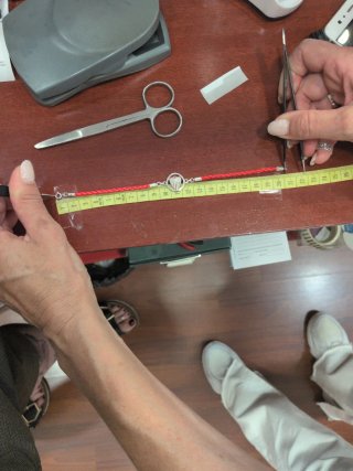 Pulsera Sevilla F.C. Plata y Cuero Roja Adulto
