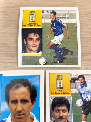 Lote 17 cromos Real Oviedo Liga 92-93