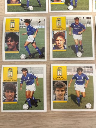Lote 17 cromos Real Oviedo Liga 92-93