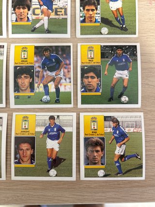 Lote 17 cromos Real Oviedo Liga 92-93