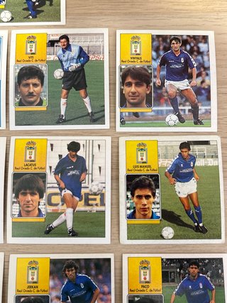 Lote 17 cromos Real Oviedo Liga 92-93