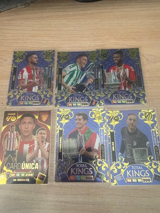 Lote 5 cromos Total Kings Panini Adrenalyn