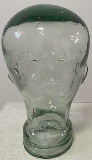 Cabeza de maniquí de cristal