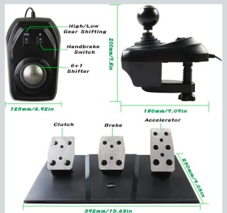 Volante PXN V9 Racing Wheel + Pedali + Cambio
