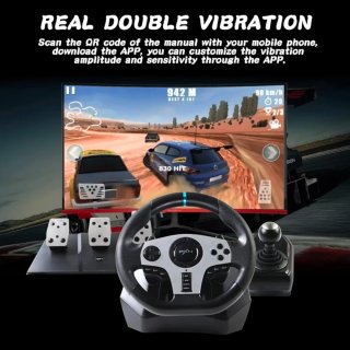 Volante PXN V9 Racing Wheel + Pedali + Cambio