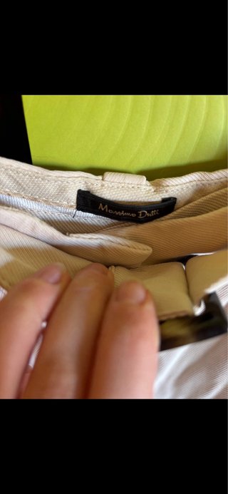 Pantalón Massimo Dutti Beige Talla M