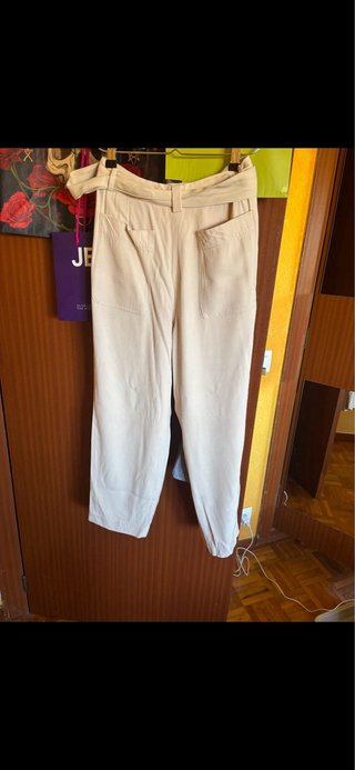 Pantalón Massimo Dutti Beige Talla M