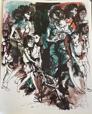 RENATO GUTTUSO II disegno moderno SEDA 1963