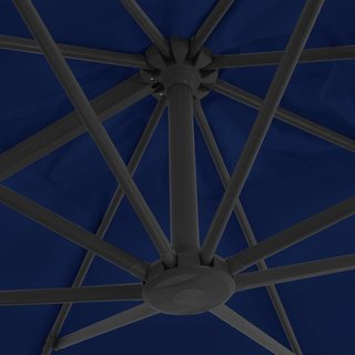 vidaXL sombrilla voladiza aluminio azul