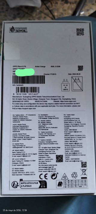 Oppo Reno 512GB Dorado/Plateado