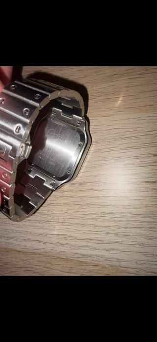 Reloj Cartier Santos Plata Blanco
