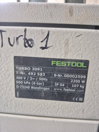 Brazo aspiración Festool con turbina