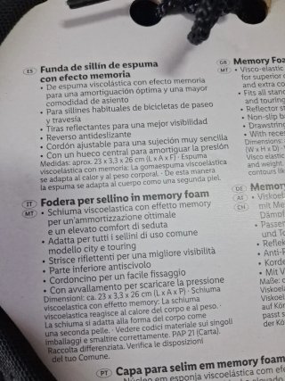 Funda sillín BICICLETA NUEVA