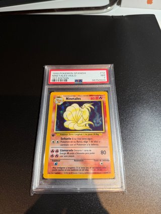 Carta Pokémon Ninetales Holo 1ª Edición Español