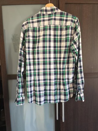 Camisa Calvin Klein cuadros azul, verde y blanco