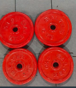 SALTER DISCOS PESAS 30MM TOTAL 18KG