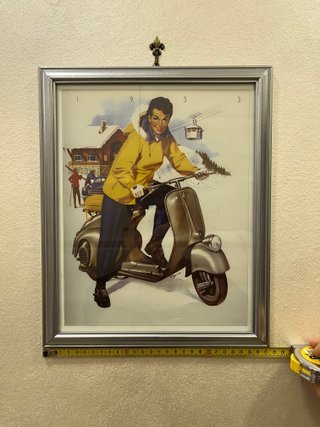Quadro Vintage Vespa Piaggio 1953