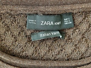 Jersey Zara Marrón Mujer Talla S